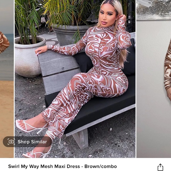 knee length dresses for ladies Liquid Gold Glitter Mesh Maxi Dress – Product Video